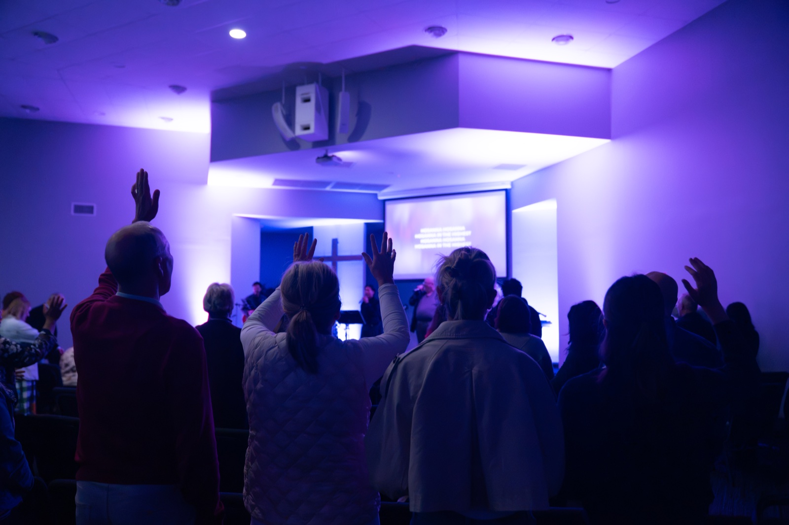 The Springpark congregation worshipping together
